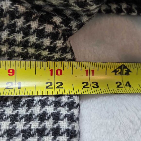 New XS XL J.Crew Houndstooth bomber wool jacket in black & ivory - Picture 7 of 8